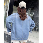Ripped Denim Short Jacket Women