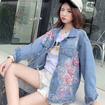 Ripped Denim Short Jacket Women