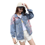 Ripped Denim Short Jacket Women