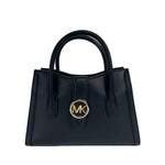 Michael Kors Gabby Small Black Leather Satchel Bag