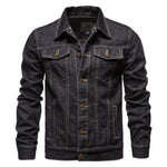 Casual Blue Lapel Jeans Jackets