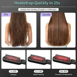 Hair Straightener Brush Straightening Curler Hot Comb Electric