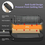 Hair Straightener Brush Straightening Curler Hot Comb Electric