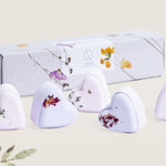 Valentine's Day best Bath Bombs Gift - Lavender  - a Set of 5 Heart Shaped Gift box