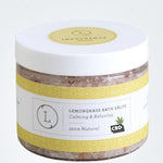 CBD Grapefruit Natural Bath Salt Soak with CBD. Made with Dead sea, Epsom and Himalayan salts (THC free)