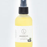 CBD - Aromatherapy Eucalyptus Massage Oil with CBD, Natural Relaxing Body Massage Oil (THC free)
