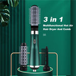 3 In 1 Electric Hair Dryer Negative Ions Rotating Salon Brush Hair