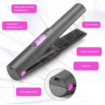 Flat Iron Mini 2 IN 1 Wireless Hair Straightener with USB Charging