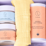 Organic new baby gift set - welcome little one!