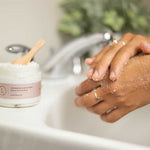 Lavender Body Scrub with CBD, Natural Body Salt Scrub (THC free)