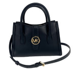 Michael Kors Gabby Small Black Leather Satchel Bag